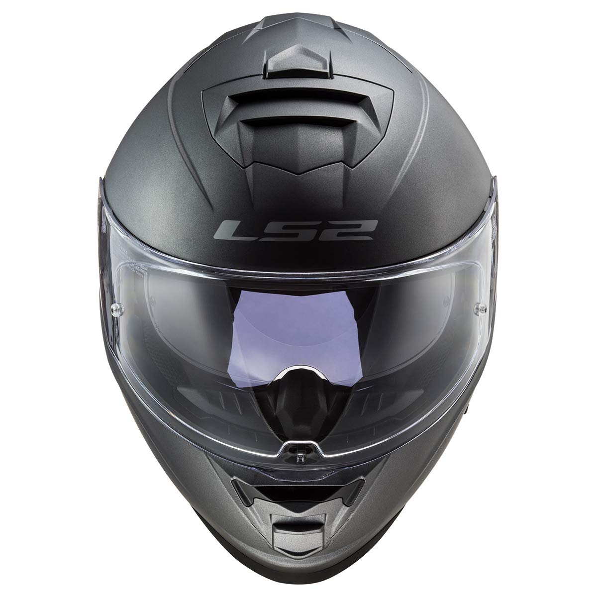 Ls2 Helmets Assault Full Face Motorcycle Helmet W/Sunshield (Matte Titanium - 3X-Large)