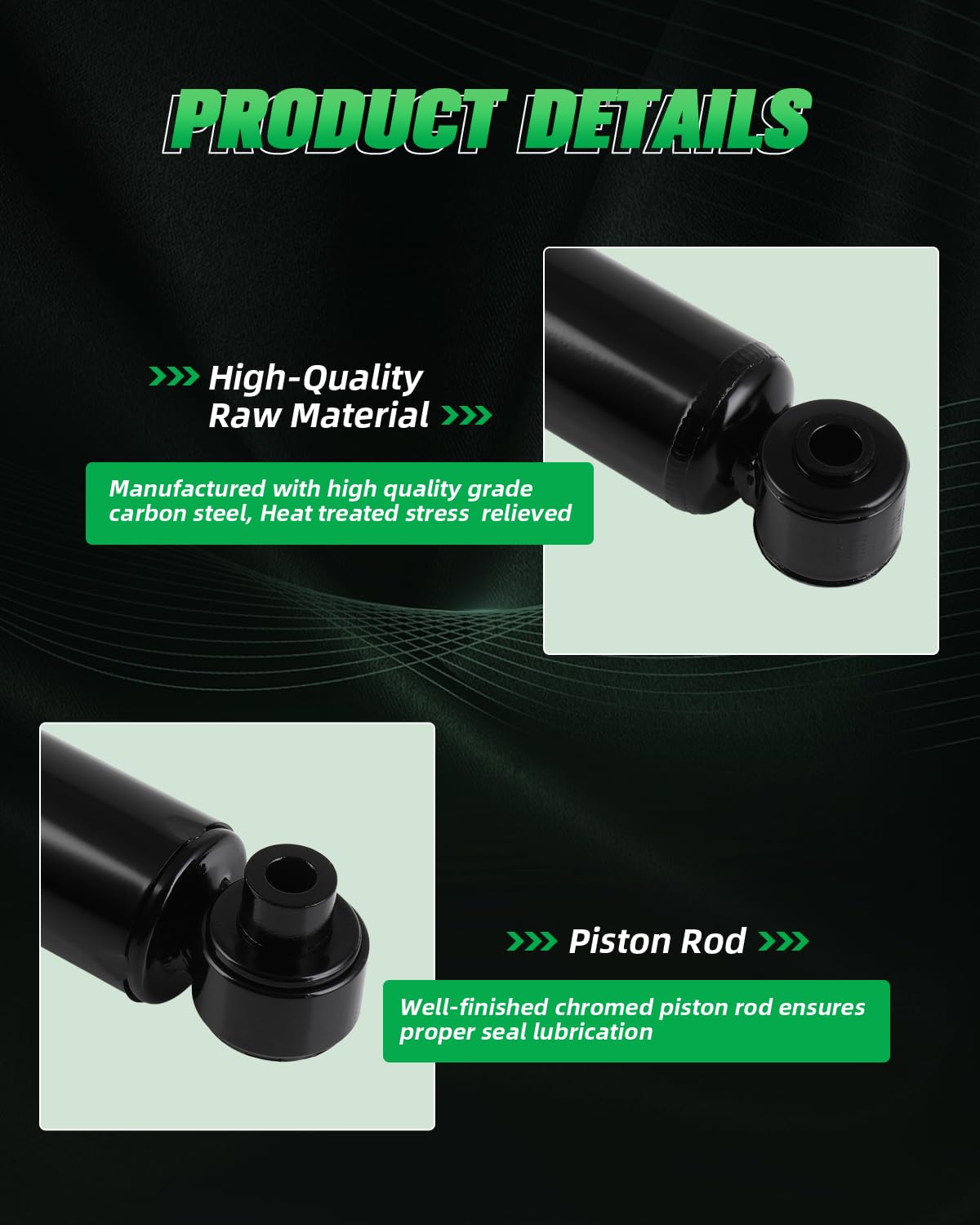 Scitoo - Rear Shock Absorbers For Kia Fits 2010-2013 For Kia Soul Shocks 554387 5657 Shocks Struts - 2Pc Set