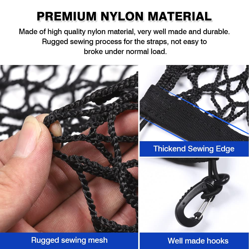 Karltys Envelope Style Cargo Net For Toyota Sienna 2025 2024 2023 2022 2021, 2025 Sienna Accessories Rear Trunk Mesh Cargo Net,