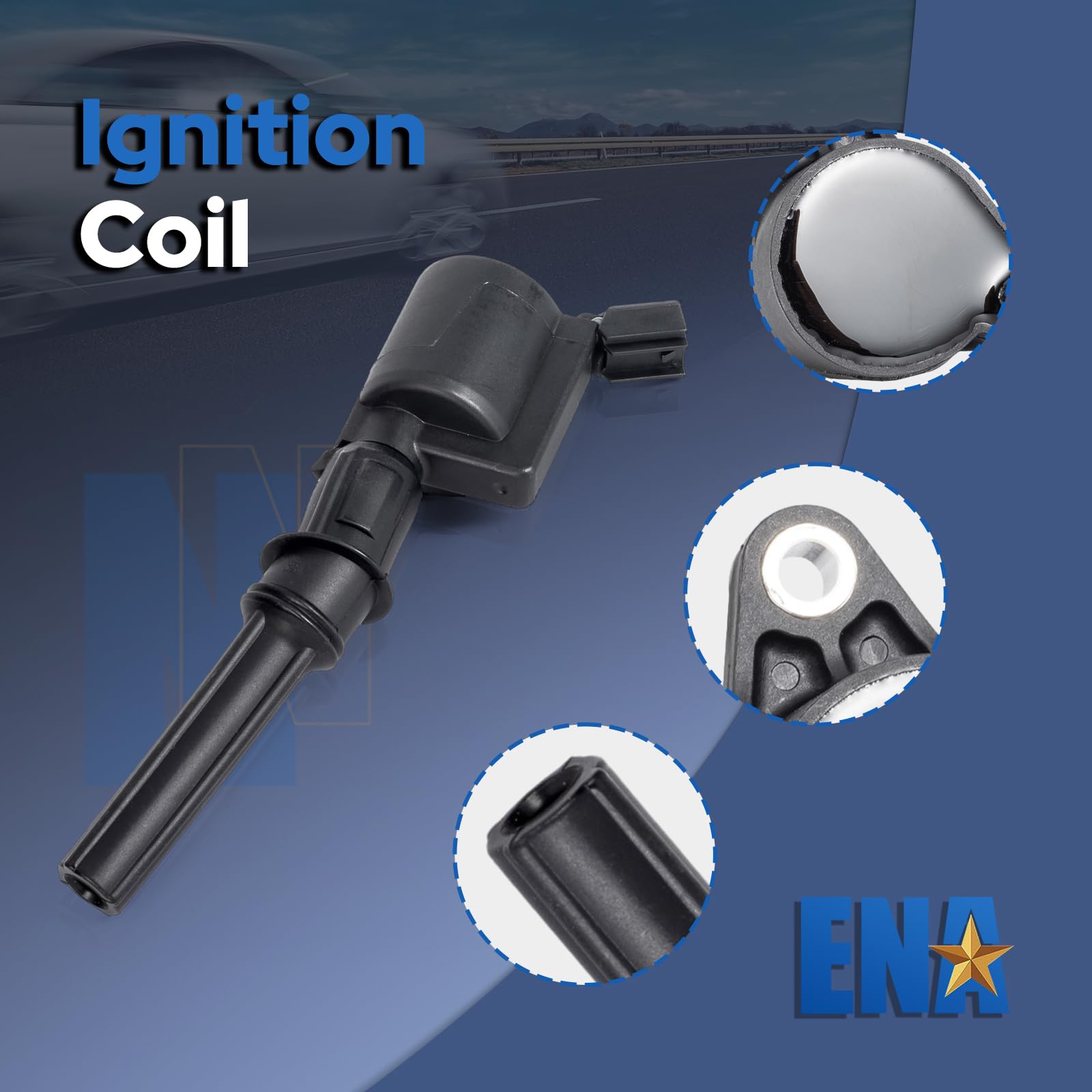 Ena Ignition Coil Pack Compatible With Ford Mercury F150 F250 E150 E350 Super Duty Lincoln Navigator Town Car Crown Victoria Exp
