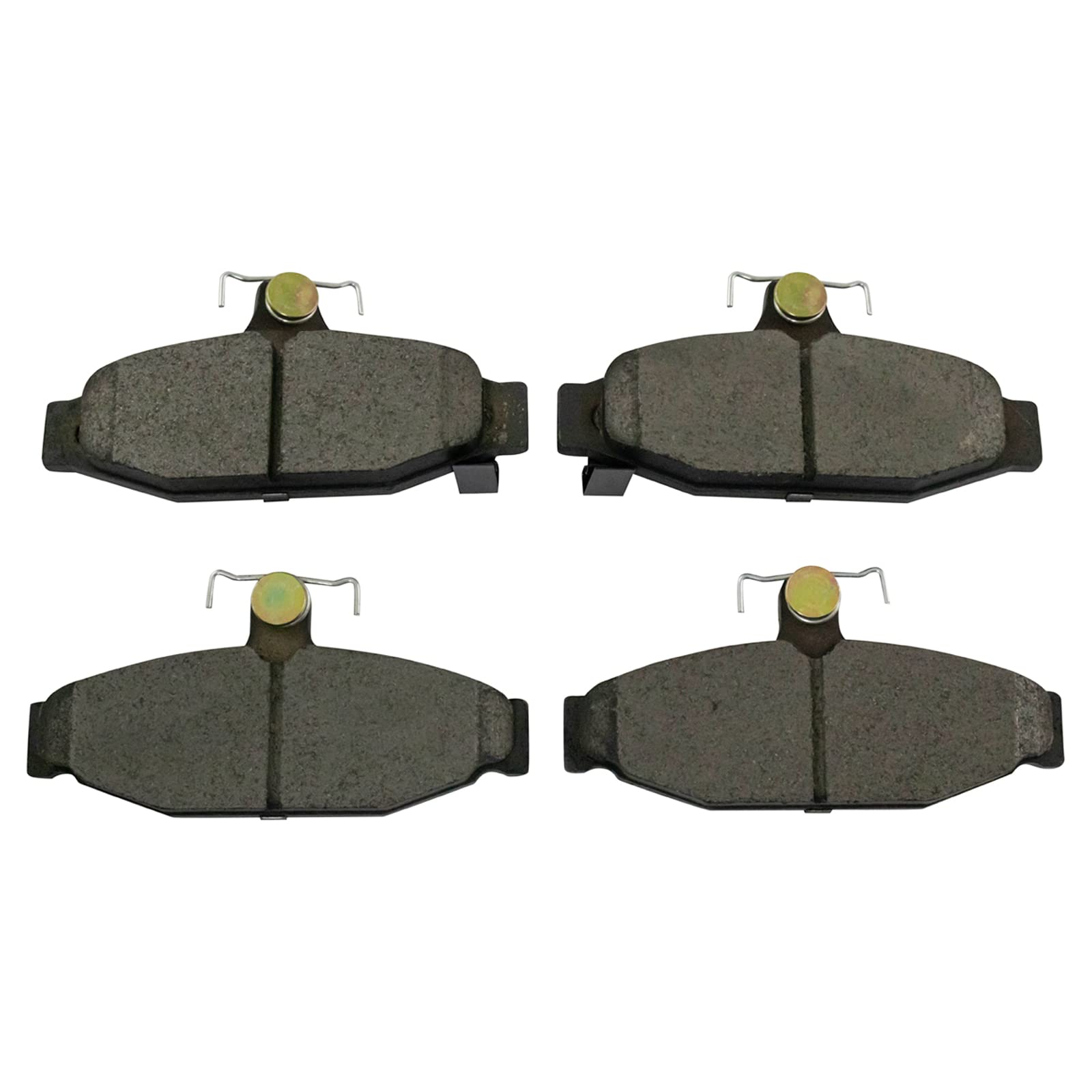 TRQ Rear Brake Pads Ceramic Compatible with 1988-1997 Chevrolet Camaro 1988-1996 Corvette Pontiac Firebird