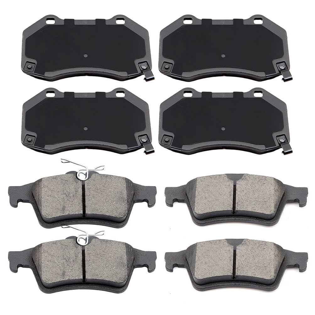 Automuto 8Pcs Front & Rear Ceramic Disc Brake Pads Set D1095 D1379 For Chevrolet Cobalt 2008-2010