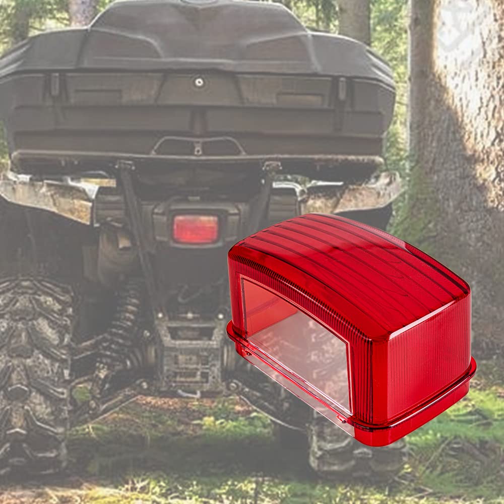 Kicry Atv Brake Tail Light Lens Taillight Brake Stop Lights Cover Compatible With Yamaha Grizzly Big Bear Bruin Kodiak Wolverine Rhino Viking Oem 5Km-8472C-10-00 (Only Lens)