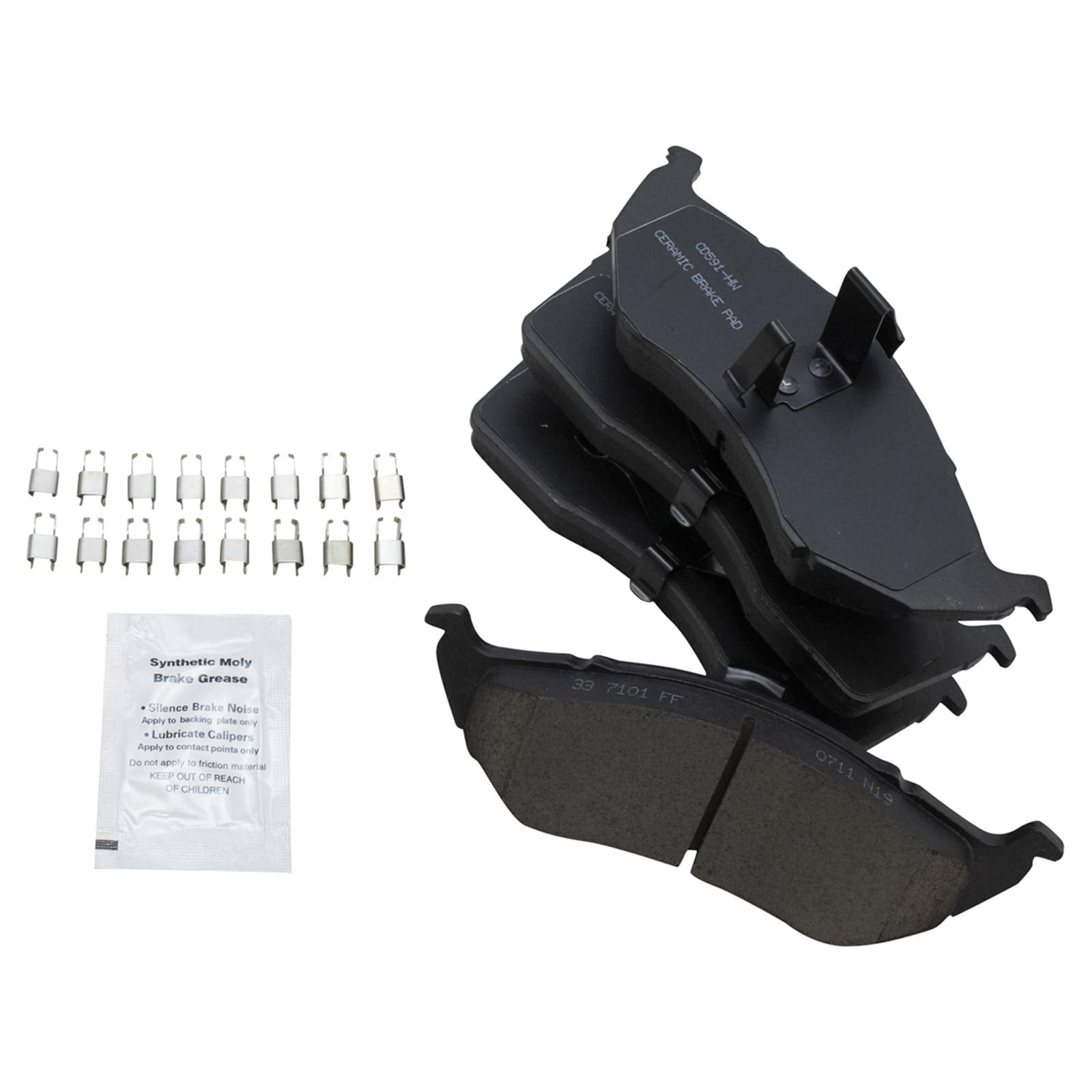 Trq Front Ceramic Brake Pad & Rotor Set Kit For Dodge Plymouth Van