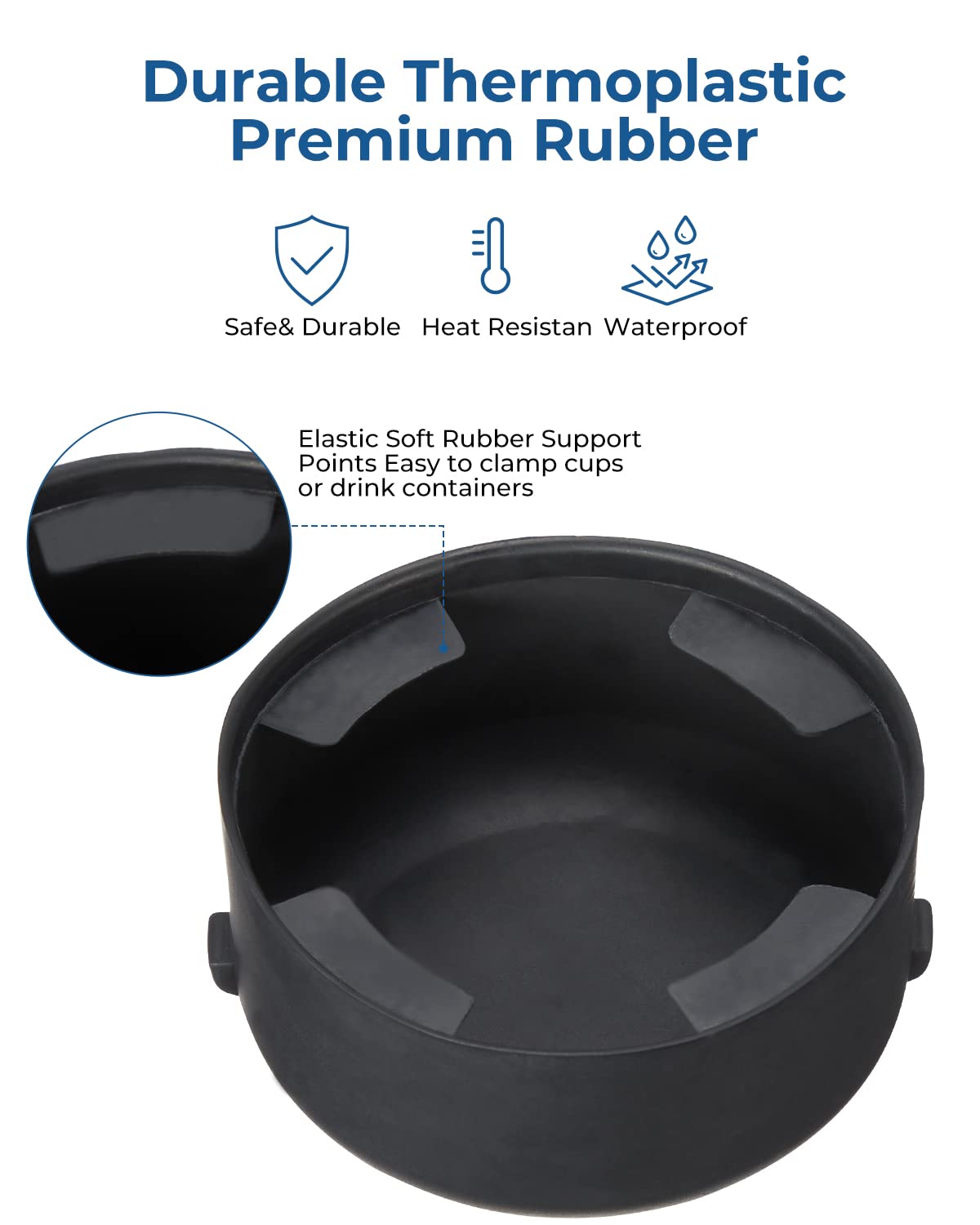 Joytutus Cup Holder Insert 3.5'' & 3'' & 3'' Compatible With Trailblazer 2002-2009, Compatible With Envoy 2002-2009
