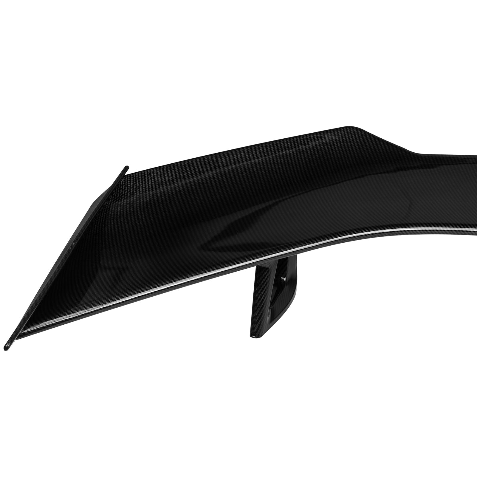 APSVE Carbon Fiber Look Rear Spoiler Wing for 2016-2024 Chevy Camaro SS RS LT, ZL1 1LE Style, Plastic
