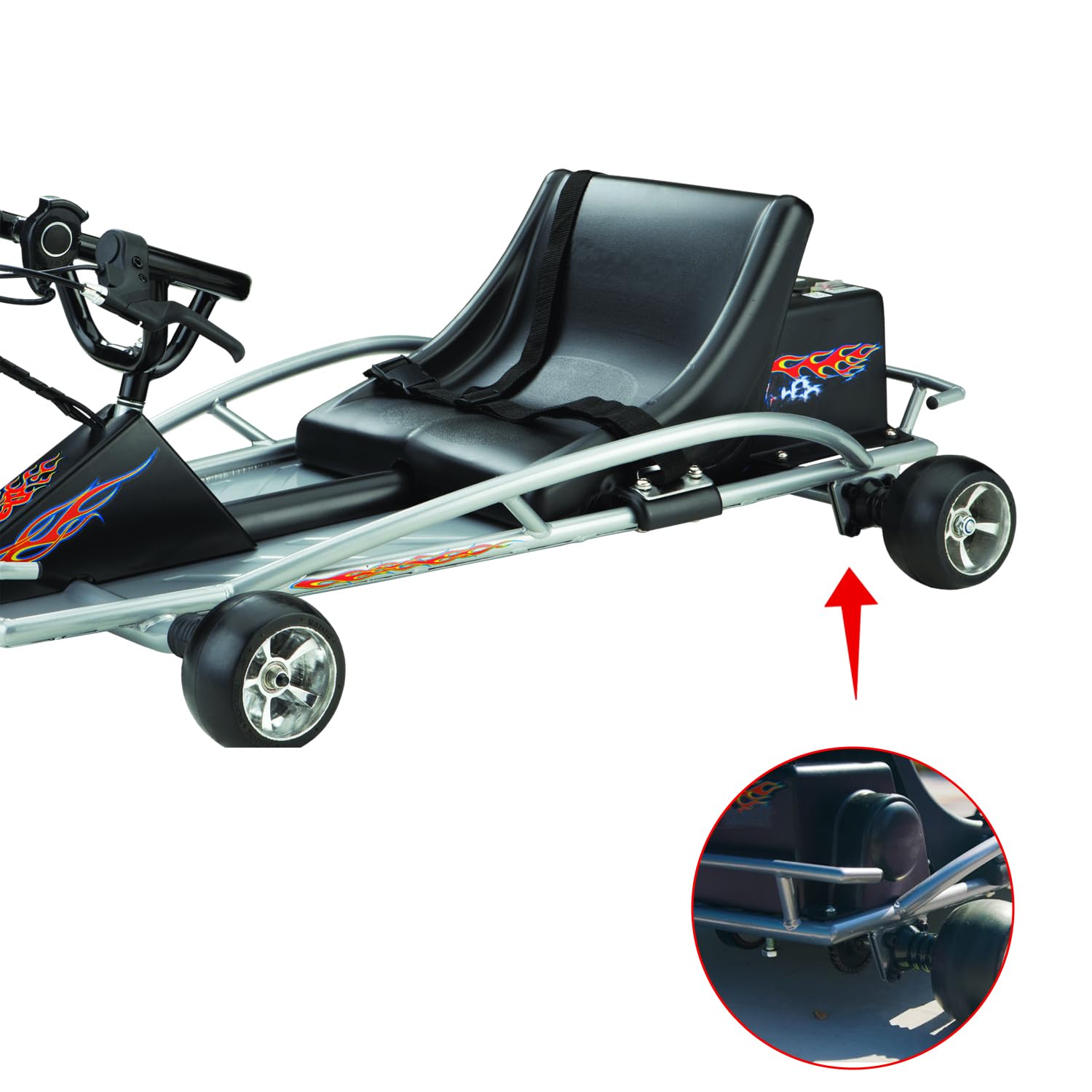 KAMIER #25 Roller Chain 56 Links with 5pcs Master Links Heavy Duty for Razor Crazy Cart Shift XL DLX Ground Force Drifter Kids E