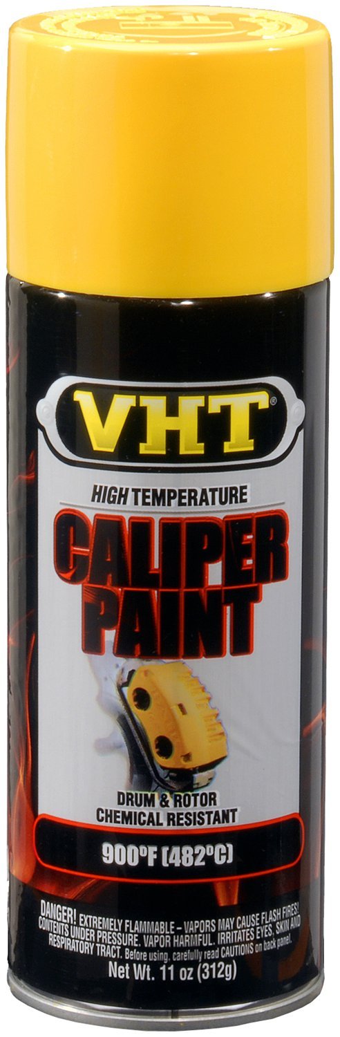 VHT (SP738-6 PK Bright Yellow High Temperature Brake Caliper Paint - 11 oz. Aerosol, (Case of 6)