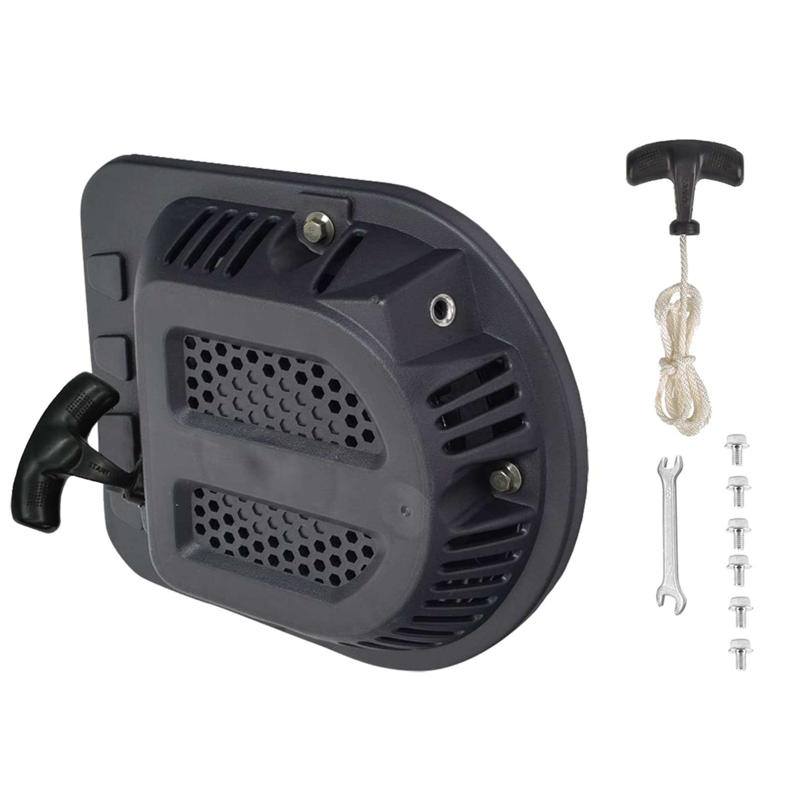 JMCHstore Pull Start Recoil Starter Assembly for Massimo Moto Baja MB200 MB200GC 196cc 4 Stroke 6.5hp Baja Heat, Mini Baja, Baja