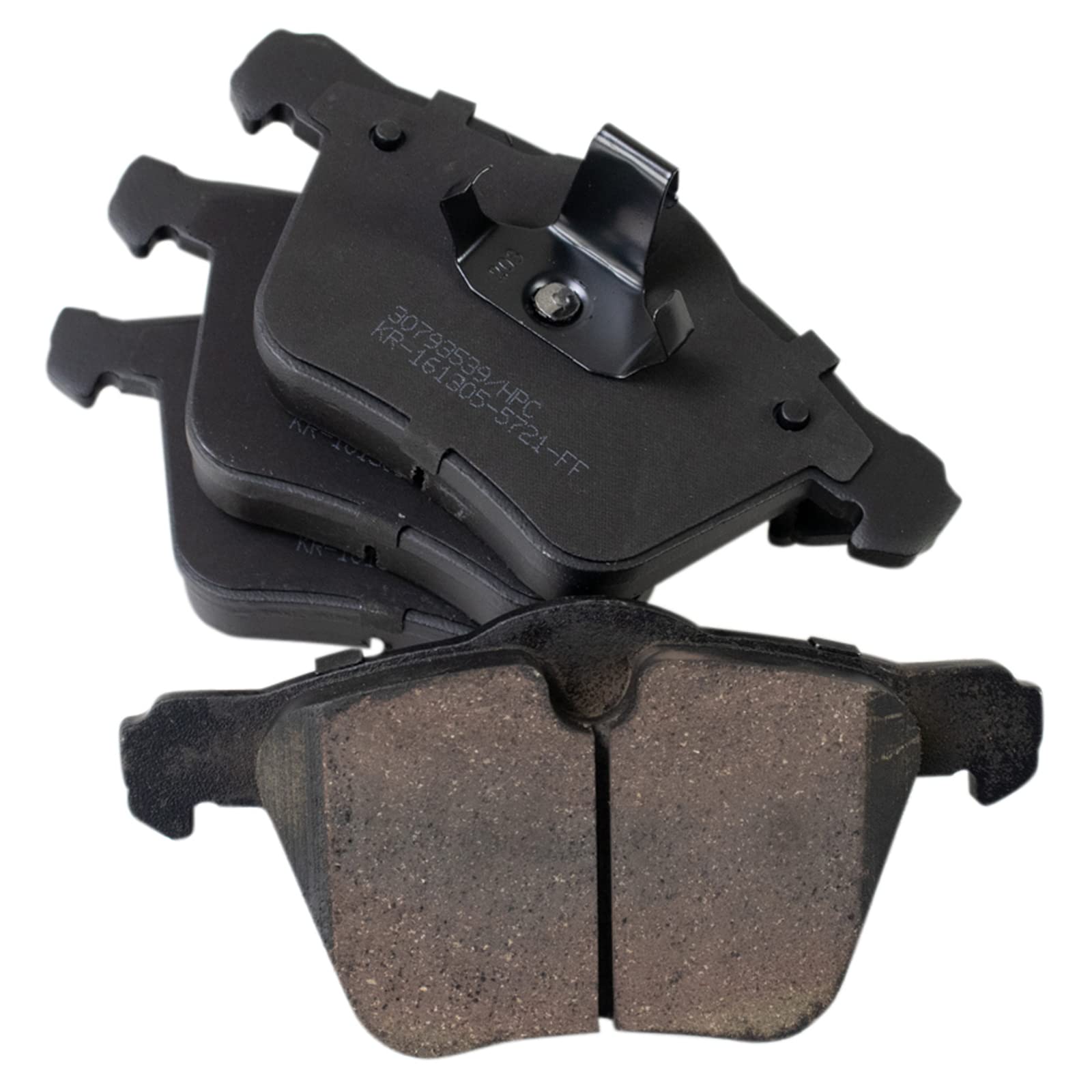 TRQ Front Brake Pads Ceramic Compatible with 2011-2018 Volvo S60 2016-2018 S60 Cross Country 2007-2016 S80 2015-2018 V60 V60 Cro