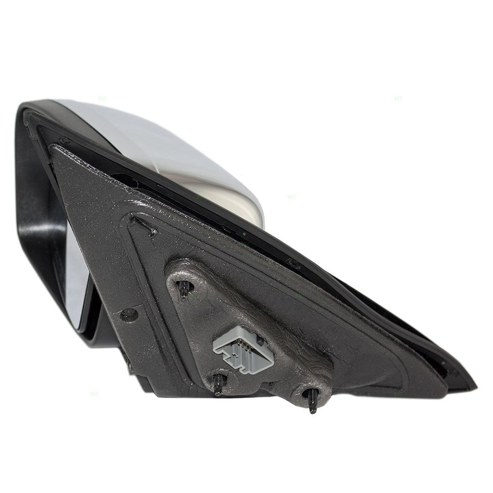 Replacement Drivers Power Side View Mirror Heated Memory Puddle Lamp Black Base W/Chrome Cover Compatible With 07-10 Mkz