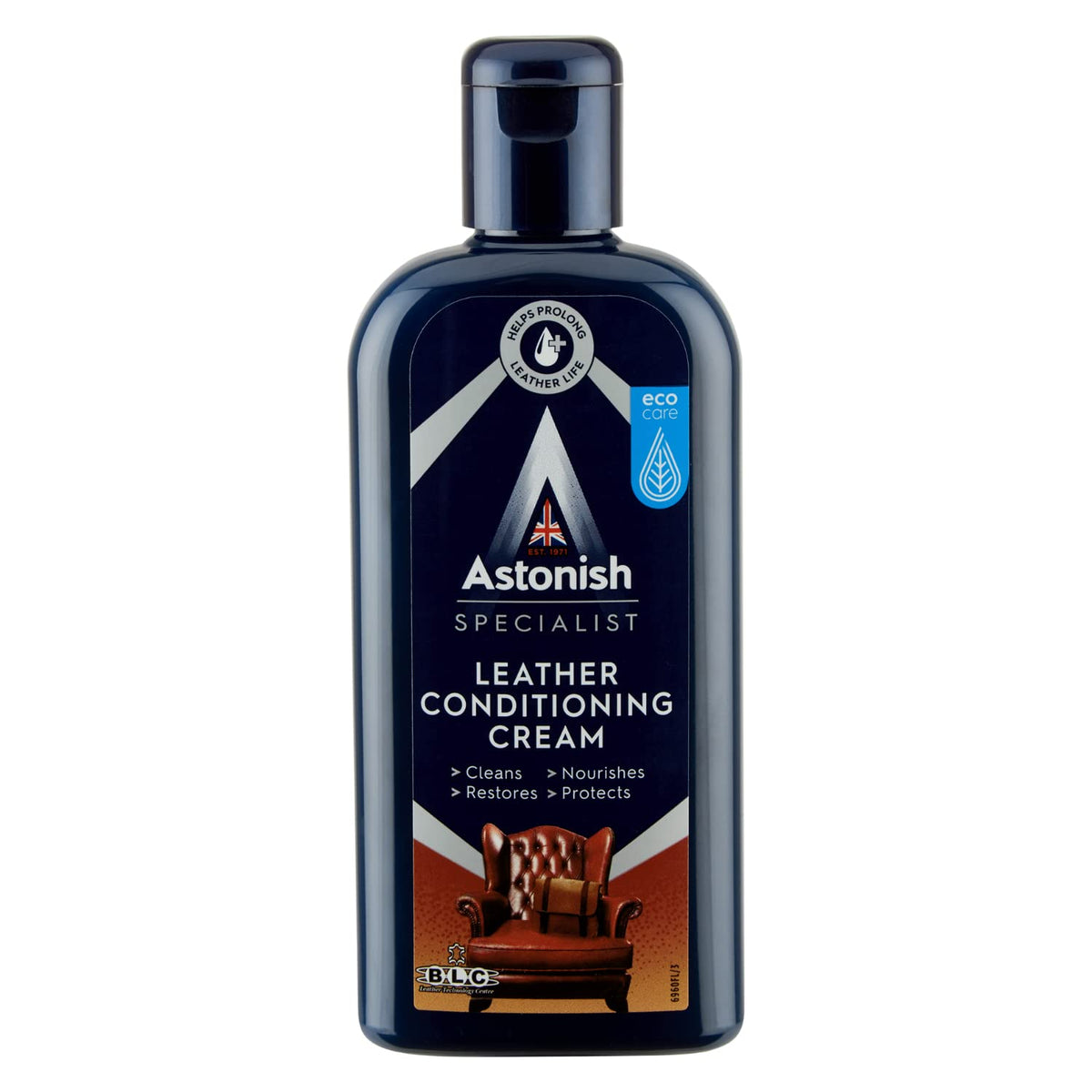 Astonish Specialist Leather Conditioning Cream For Leather Goods, Furniture, Car Seats, Boots & Bags - Conditioner Deep Cleans, Nourishes, Protects & Restores To Prevent Cracking & Drying,250Ml Bottle