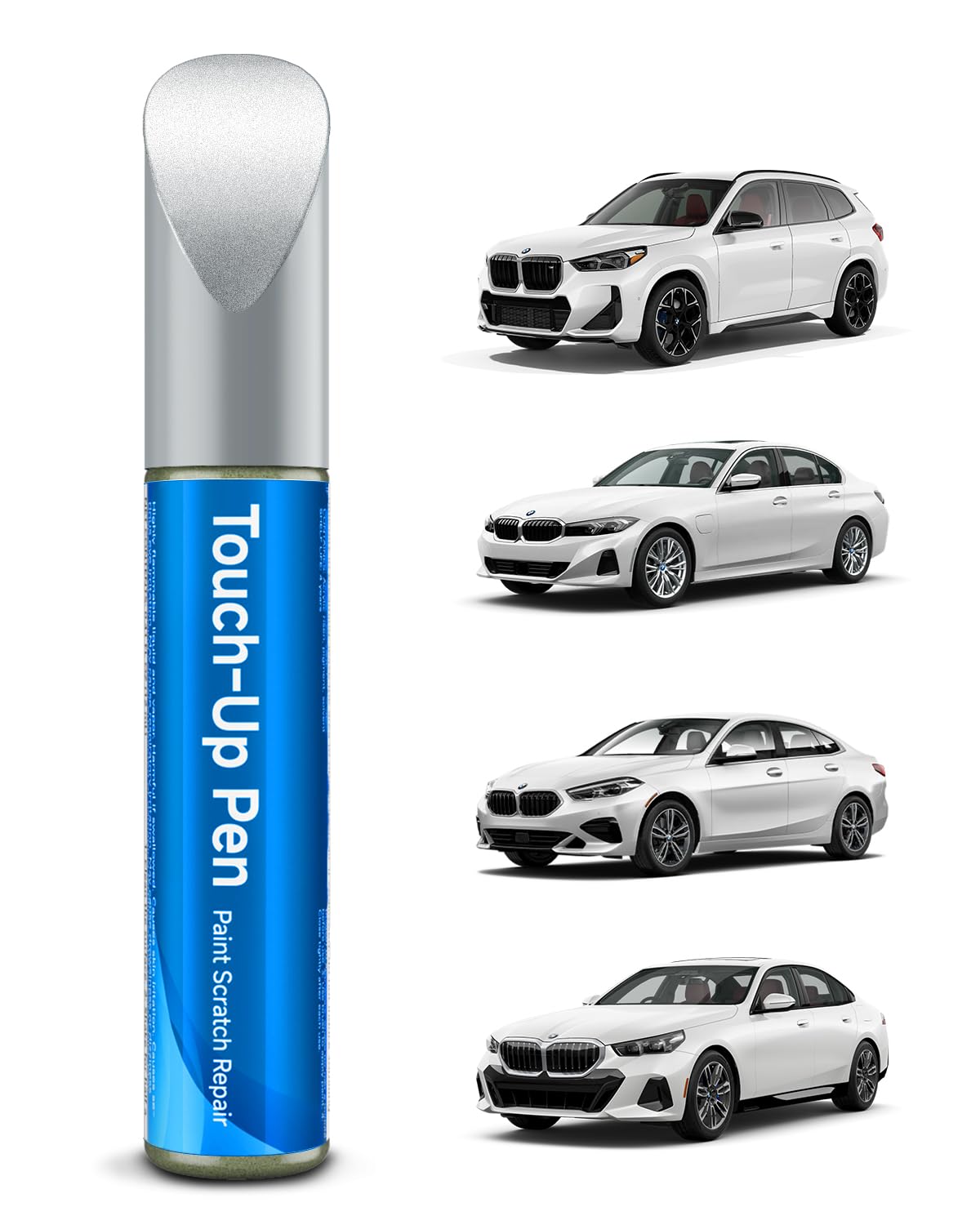Teslaunch Touch Up Paint For Bmw, Mineral White (A96) Exact Match Touch Up Paint Car Scratch Repair (Mineral White Metallic Tric