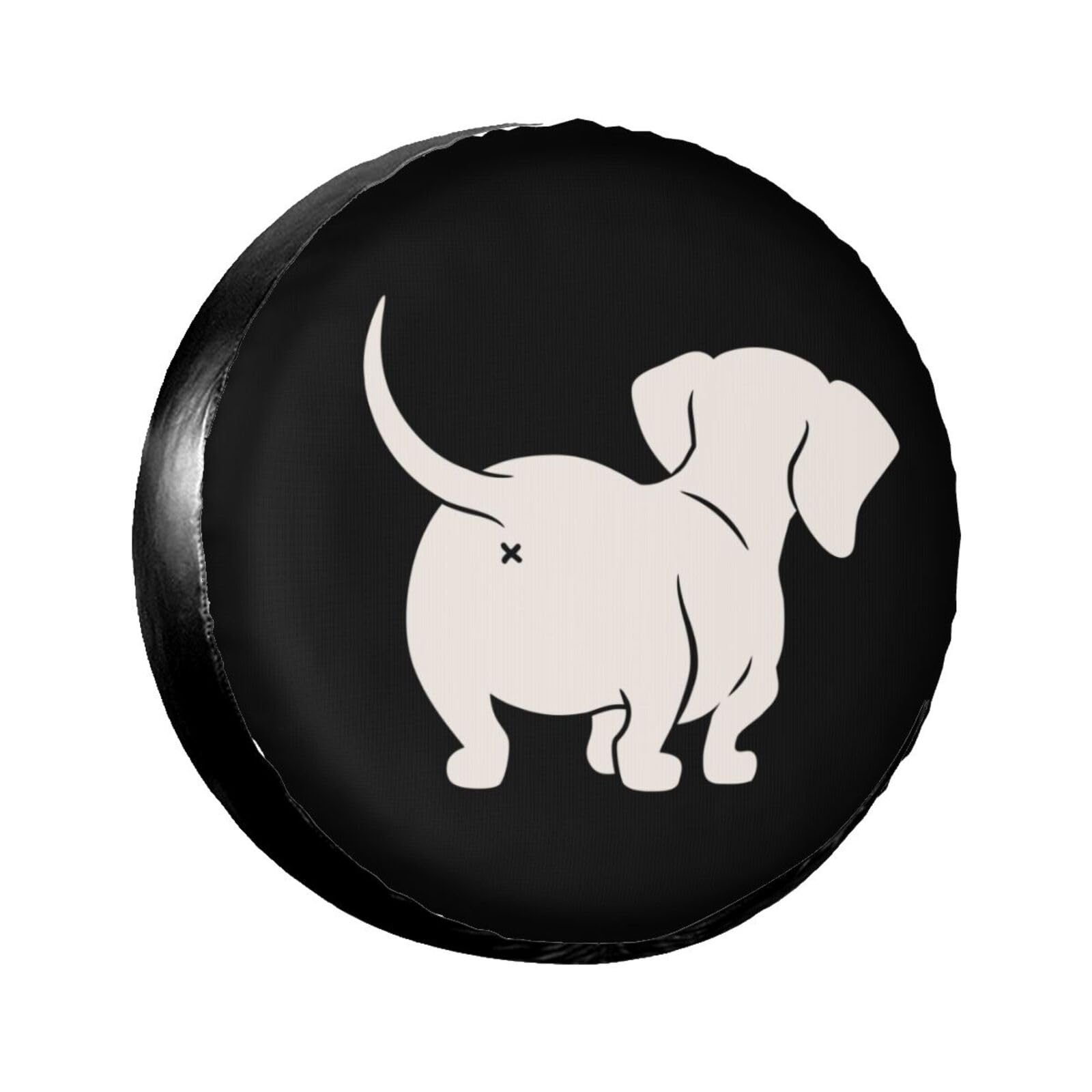 Cute Dachshund Sausage Dog Spare Tire Cover Universal Weatherproof Tire Wheel Covers UV Sun Protection Wheel Tire Protector Wate