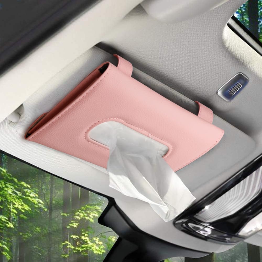 Tissue Dispenser for Car, Visor Tissue Holder, Car Mask Holder, Car Napkin Holder, Tissue Holder for Car Visor with One Tissue R