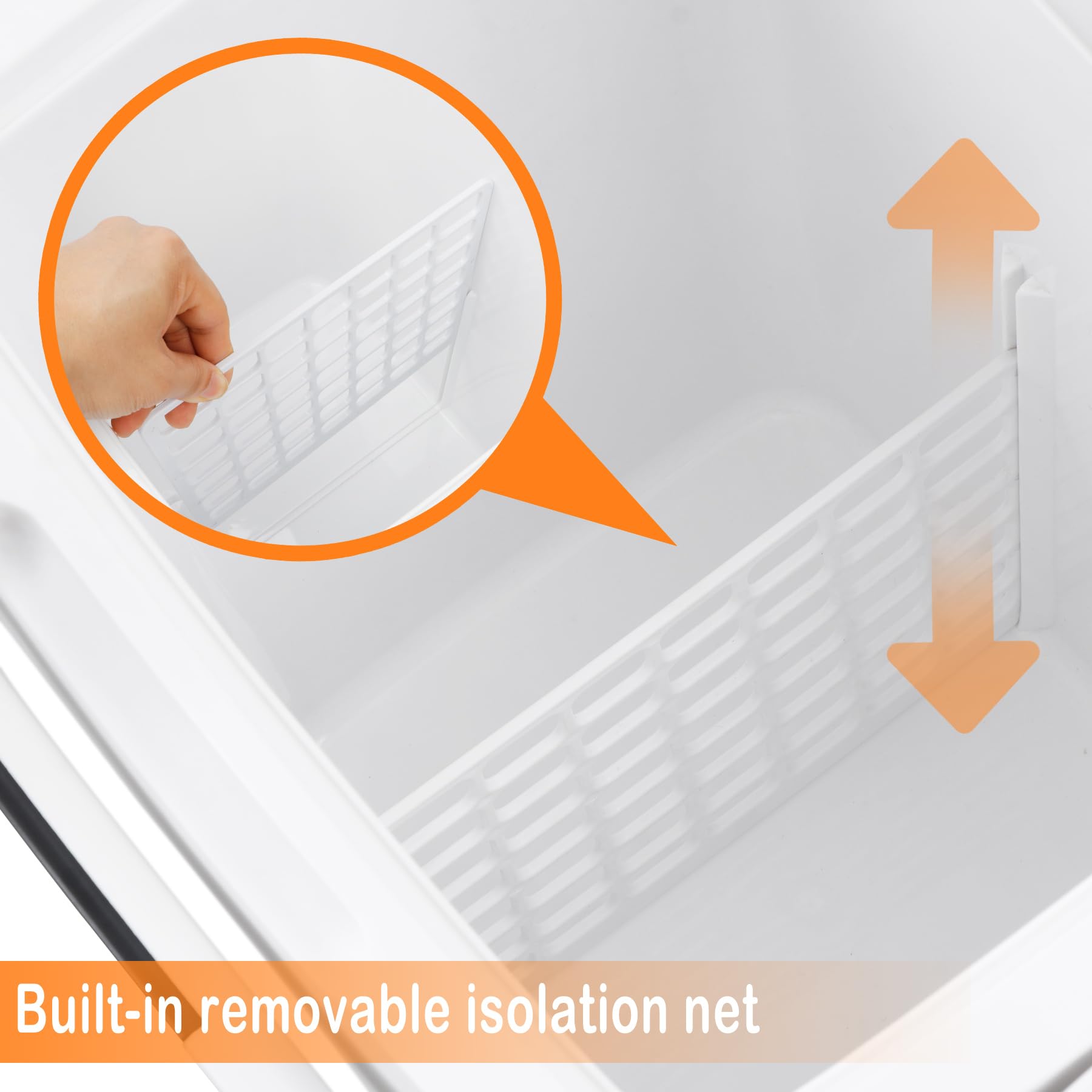 Zeny Car Fridge Electric Cooler And Warmer For Vehicles & Trucks- 12V Ac/Dc Car Thermoelectric Refrigerator With Handle, Portabl