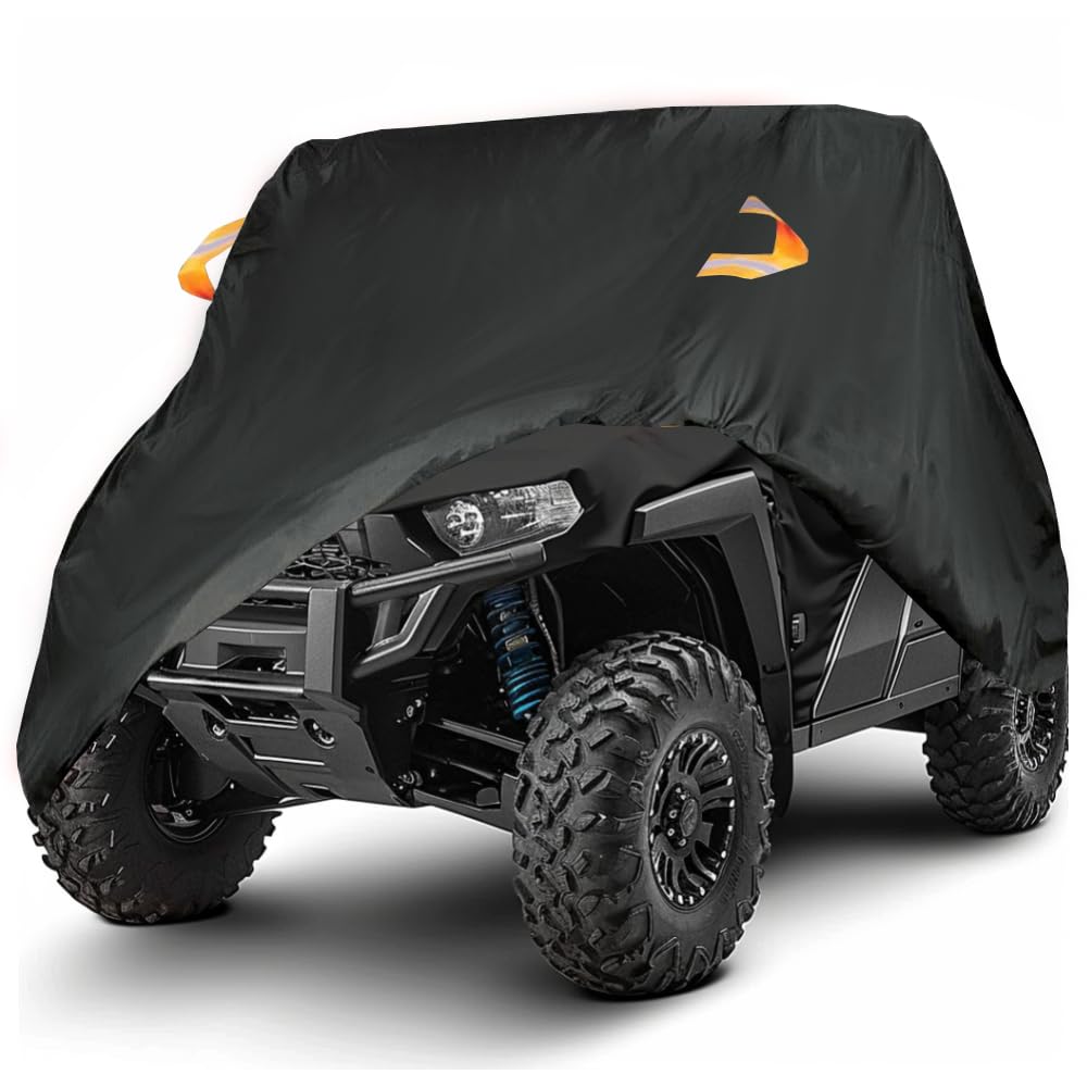 Amberr Utv Cover, Waterproof Heavy Duty All Weather Storage Cover.For Polaris Rzr Cover,Polaris Ranger Cover,Utv Cover 2 Seater,Side By Side Cover (2-3 Seater-115 L X 60' W X 75' H)
