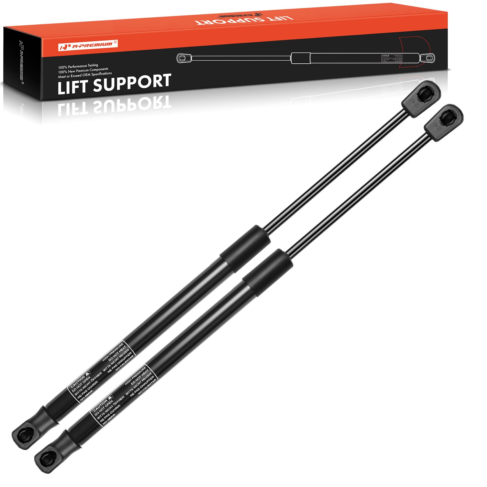 A-Premium Rear Window Glass Lift Supports Shock Struts Gas Spring Compatible With Hyundai Models - Tucson 2005 2006 2007 2008 20
