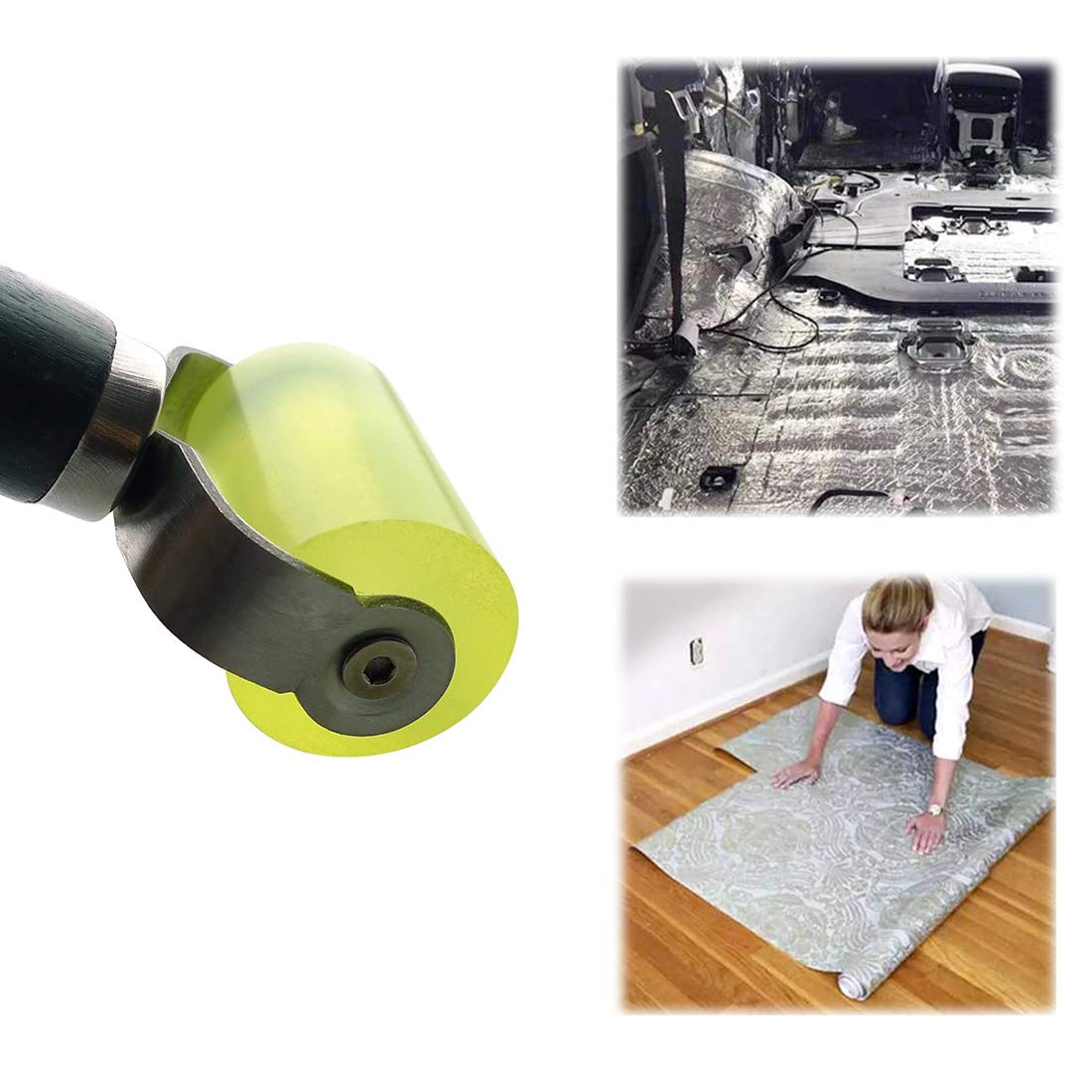 Xtozon Rubber Seam Roller for Car Sound Deadening, Noise Filter & Heat Insulation - Ideal for Auto Audio & Wallpaper Applications