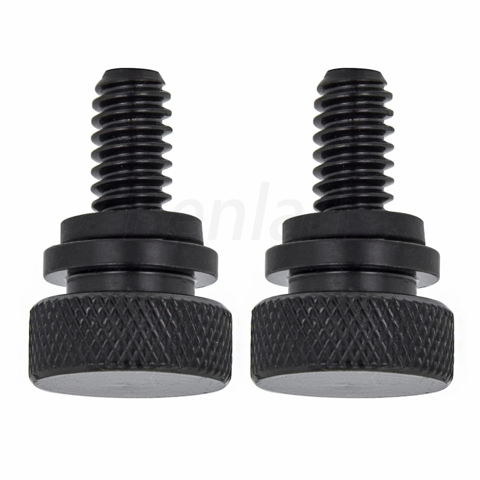 Benlari Seat Bolt Screw Black Stainless Steel Fender Seat Bolts 1/4''-20 Thread Compatible For Harley Davidson Sportster Touring