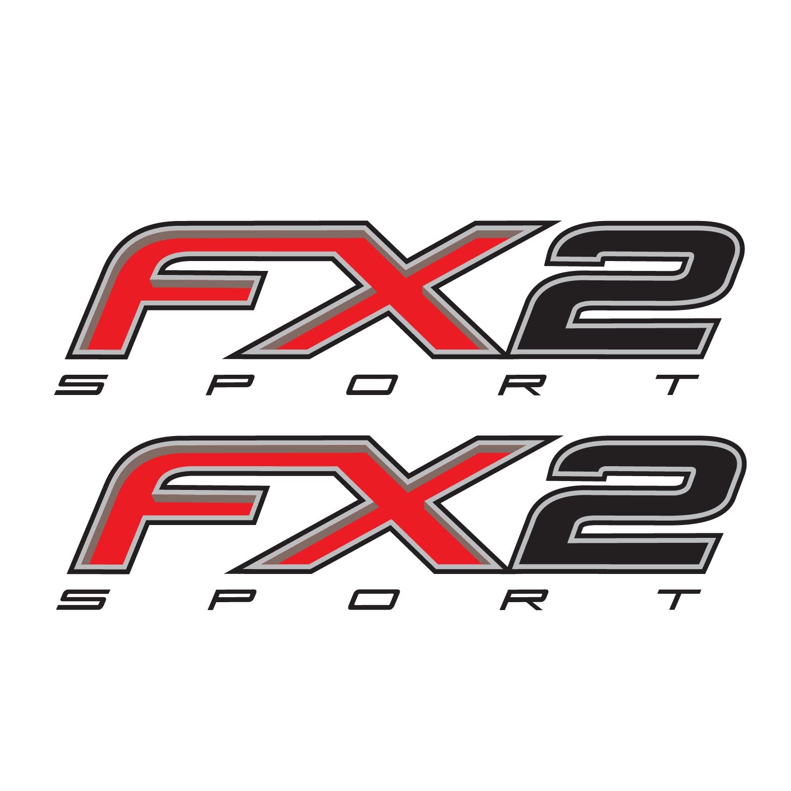 Fx2 Sport Decals F Stickers Truck 4X4 Bed Side (Set Of 2)