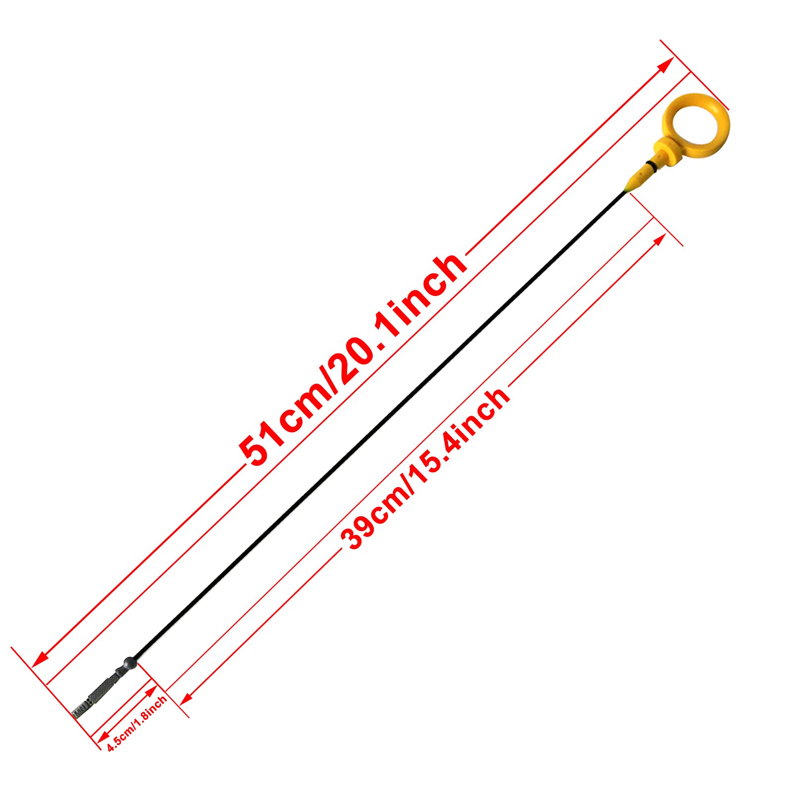 buyinhouse for Audi S4 B8 S5 B8 Petrol 3.0 Engine Oil Dipstick Genuine New 06E115611H