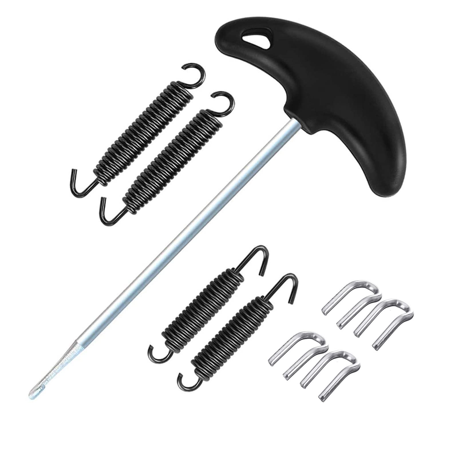 Motorcycle Spring Puller,Motorcycle Exhaust pipe Spring Puller Installer Hook Tool, Exhaust Pipe Springs 67MM/75MM Swivel Hook,E