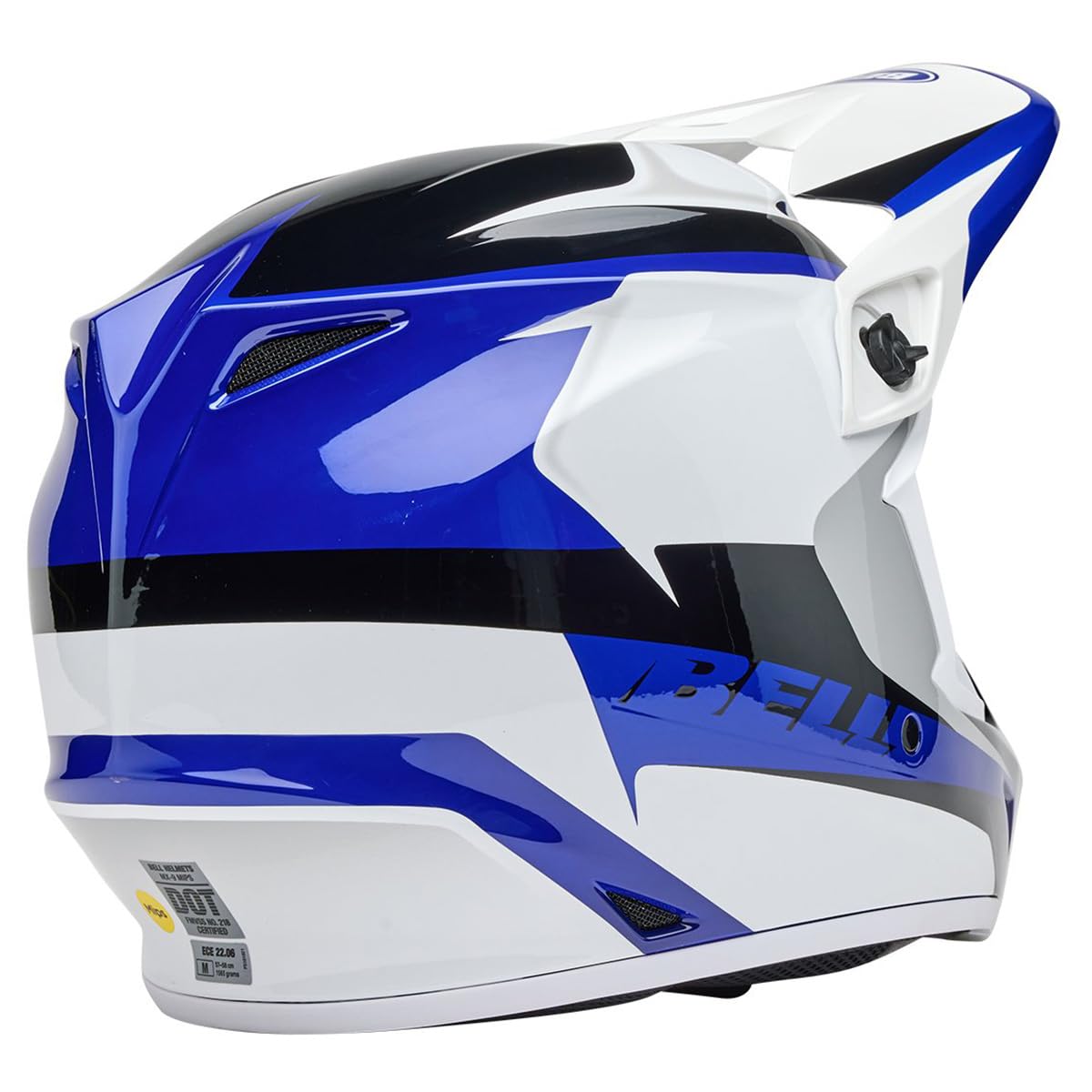 Bell Mx-9 Mips Dirt Helmet (Gloss Rift Blue/White - Large)