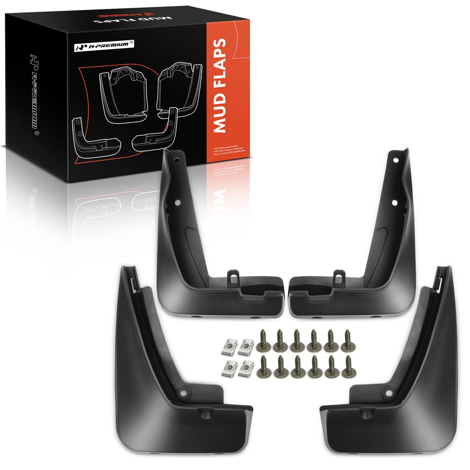 A-Premium Set of 4PCS Mud Flaps Splash Guards Mudguards Mudflaps Compatible with BMW E46 318is 320i 323Ci 323i 323is 323ti 325Ci