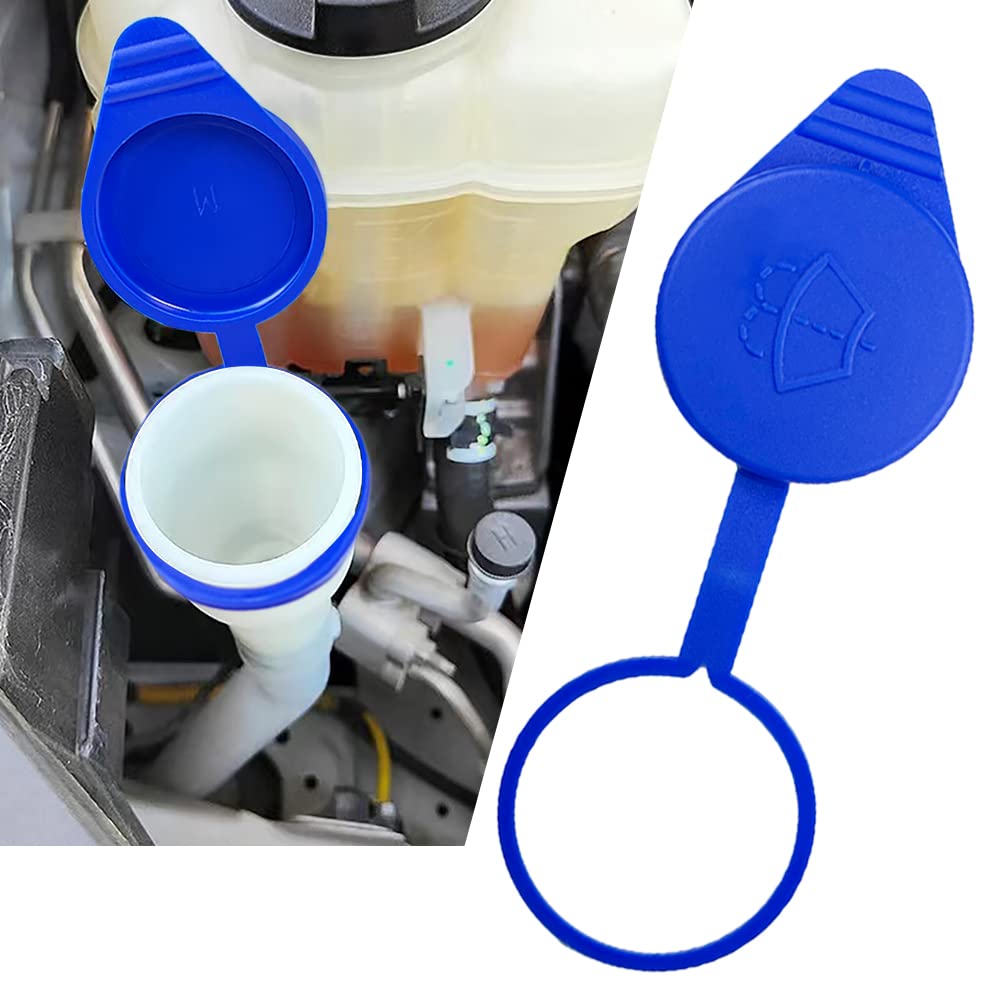 Windshield Washer Fluid Reservoir Cap, Windshield Wiper Fluid Cap, Fluid Reservoir Cap, Windshield Washer Fluid Cap, Replacement Cap Kt1Z17632A, Cp9Z-17A605-A Compatible With 2012-2018 Ford Focus
