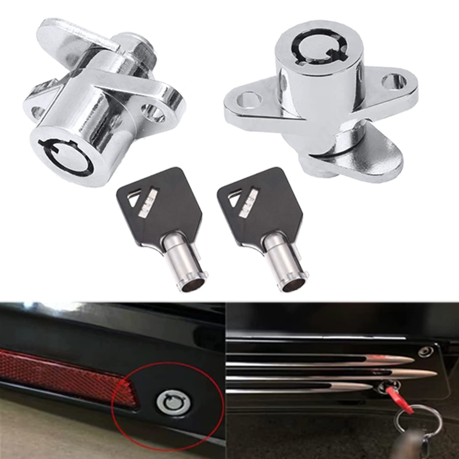 Tcmi 2 Keys Hard Saddlebag Locks Fits For Harley Davidson Touring Electra Street Glide Road King Glide 1993-2013