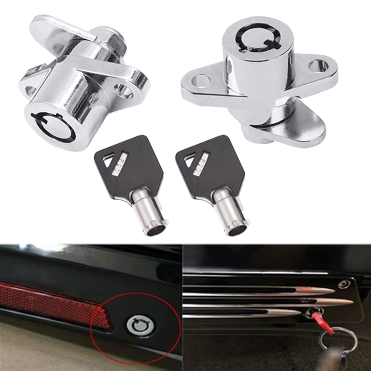 2 Keys Hard Saddlebag Locks Fits For Harley Davidson Touring Electra Street Glide Road King Glide 1993-2013