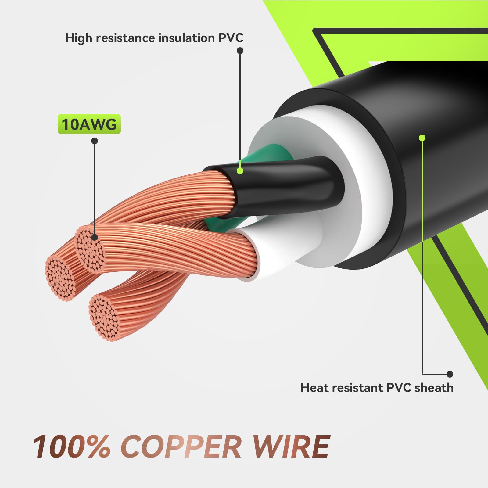 Rvmate 10 Feet 30 Amp Rv Lockable Power Extension Cord With Easy Plug-In Handle, Tt-30P To L5-30R, Led Indicator, 10 Awg, Etl Li