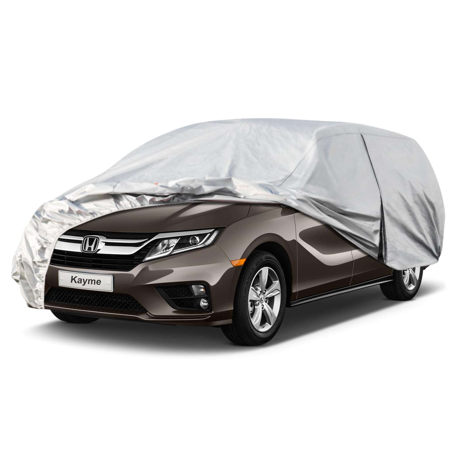 Kayme 6 Layers Car Cover Custom Fit For Honda Odyssey (1999-2024) Waterproof All Weather For Automobiles, Outdoor Full Cover Rai