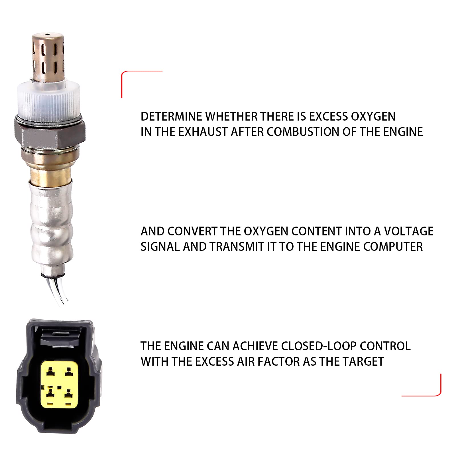 Oxygen O2 Sensor Upstream Downstream 56028994AA Compatible with Chry 300 Dodge Dakota Durango Ram 1500 Jeep Wangler Commander Gr