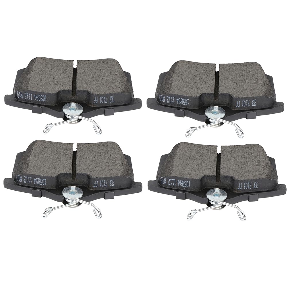 SCITOO Disc Brake Pads Kits D340-7234 Ceramic Rear Brake Pads Set Fit For Audi For A1 2011-2014 2016-2018,For Audi For A3 1998-2