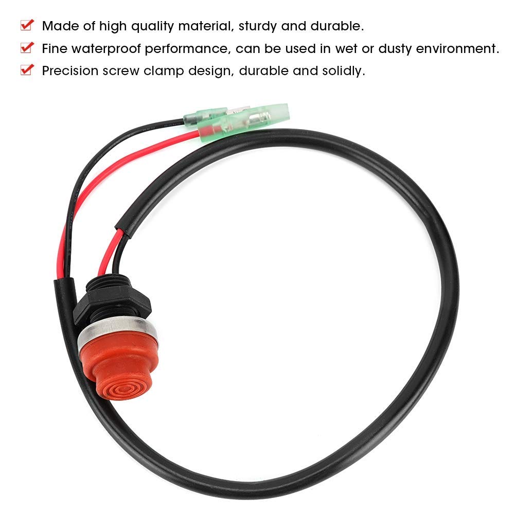 Start Stop Switch, Outboard Engine Switch Keyless Push Button For Marine Boat Yatch Outboard Engine