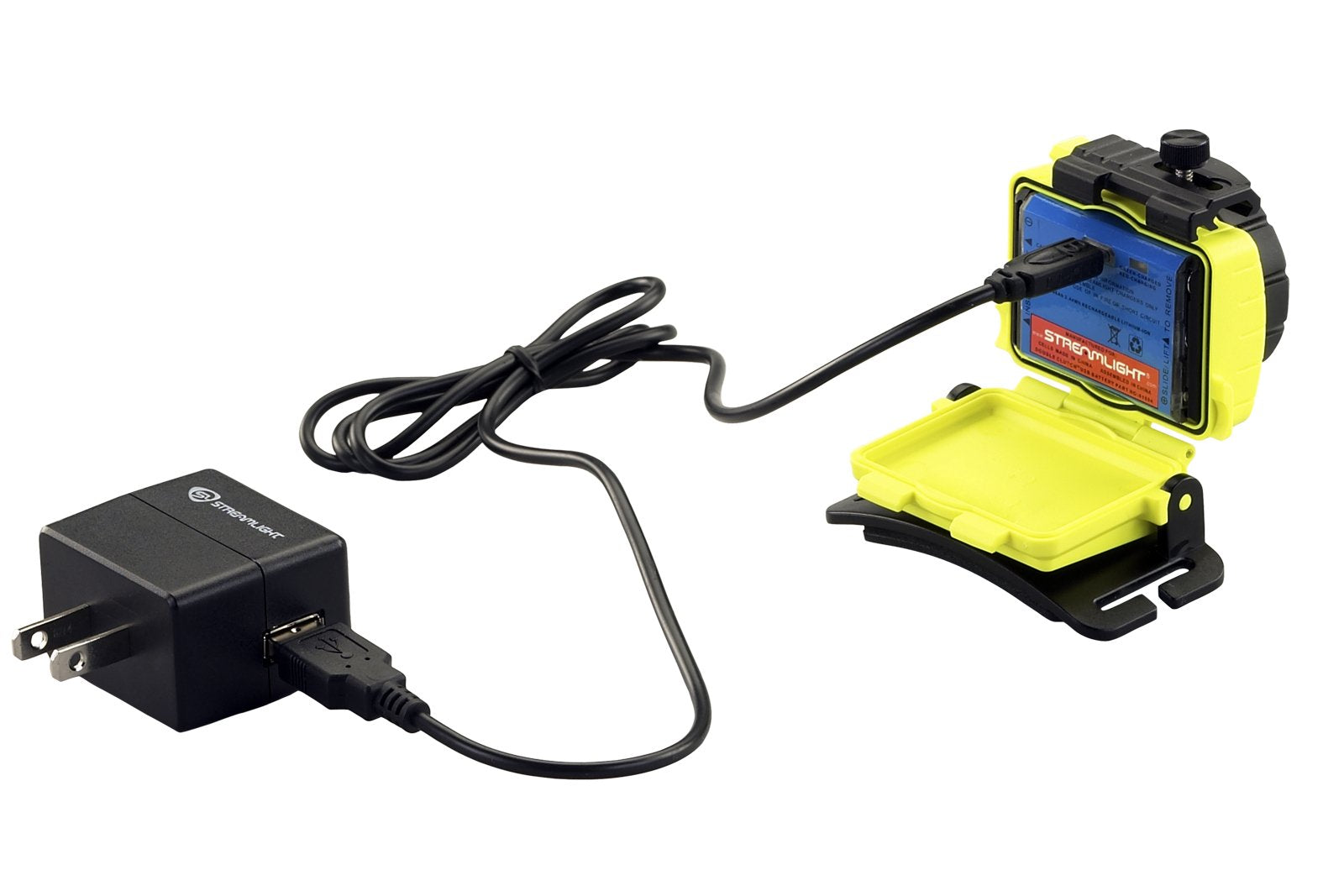 Streamlight 61607 Double Clutch With Alkaline Batteries Headlamp Yellow