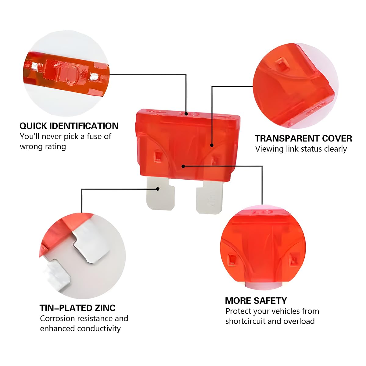 Mandark 306Pcs Car Fuses Assortment Kit, Mixed Vehicle Blade Fuses - Standard & Mini & Low Profile Mini Fuse (2A 5A 7.5A 10A 15A