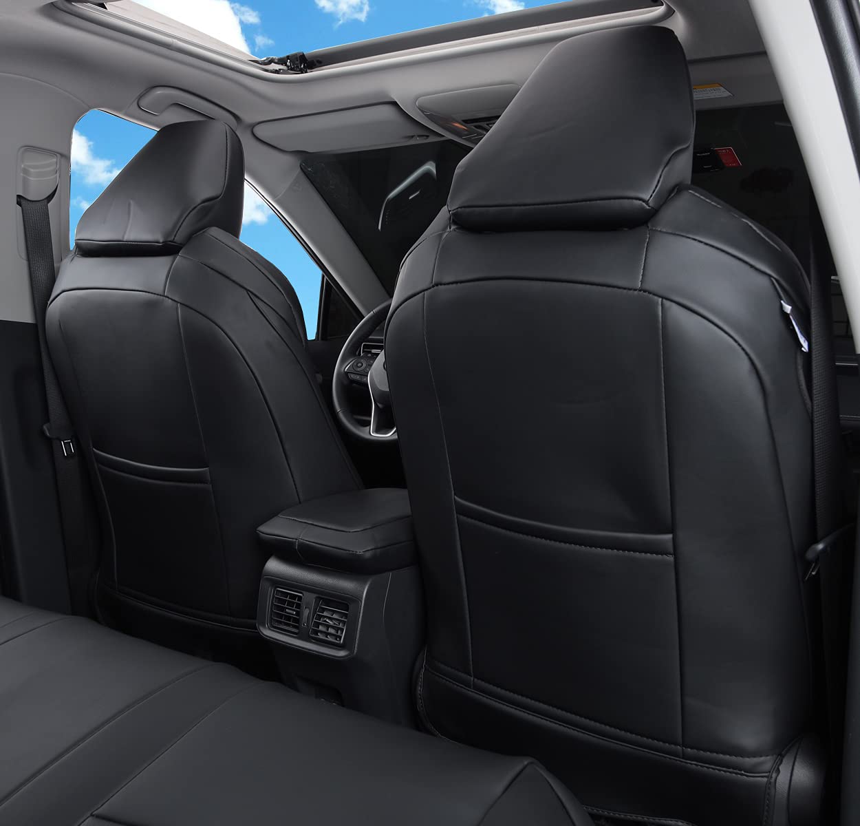 Luluda Custom Fit Car Seat Covers For Toyota Rav4 Adventure And Trd-Off Road 2019 2020 2021 2022 2023 2024 2025 With Waterproof