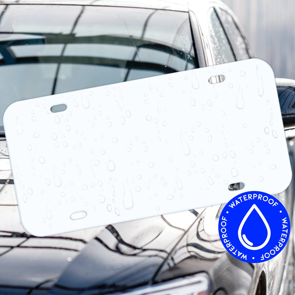 Simplee Signage 12''x6'' Blank License Plates for Custom Vinyl Designs and Business Use - Create Personalized Vanity Plates - DY