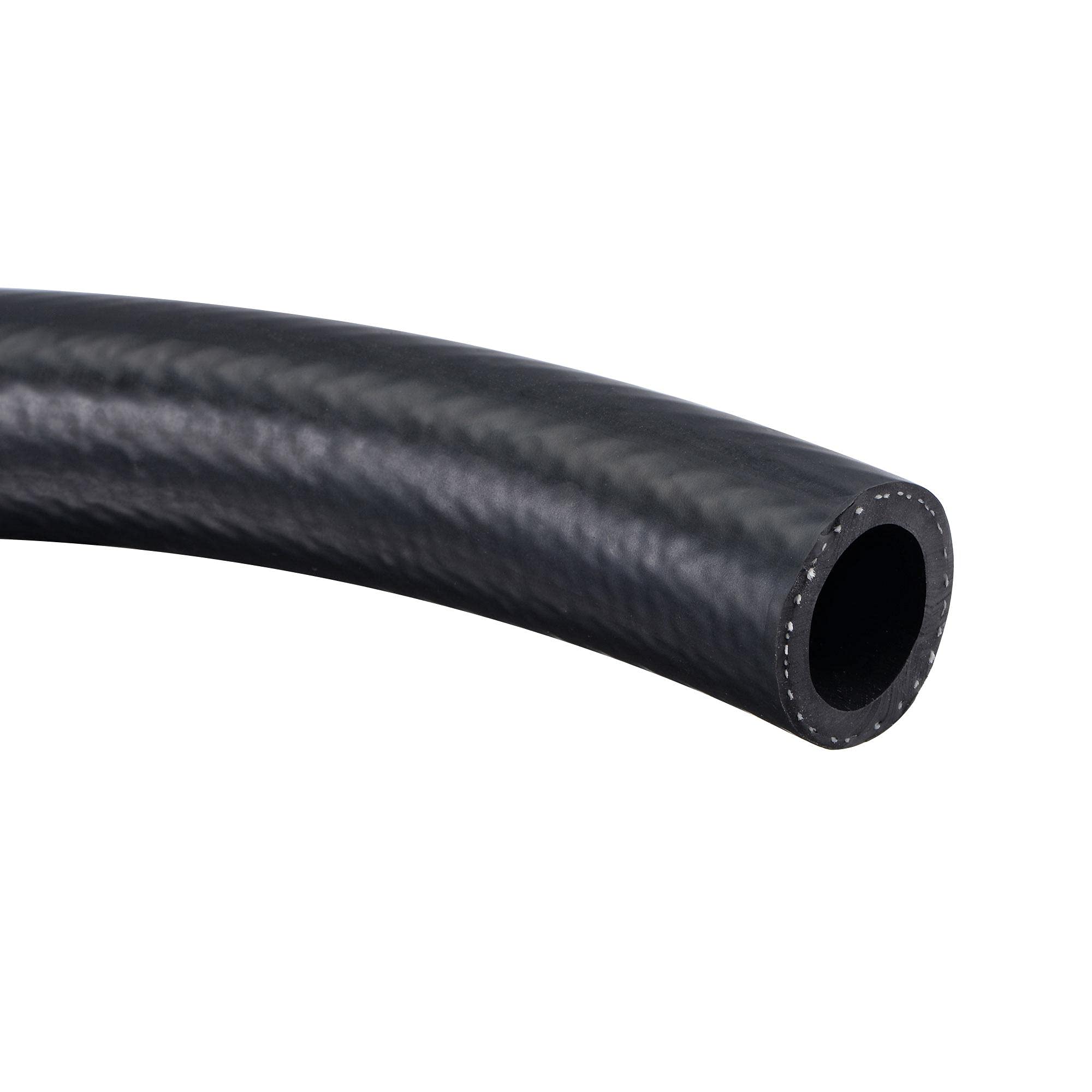 Uxcell 3/4' Id Fuel Line Hose, 1 1/16' Od 5Ft Oil Tubing Black For Small Engines