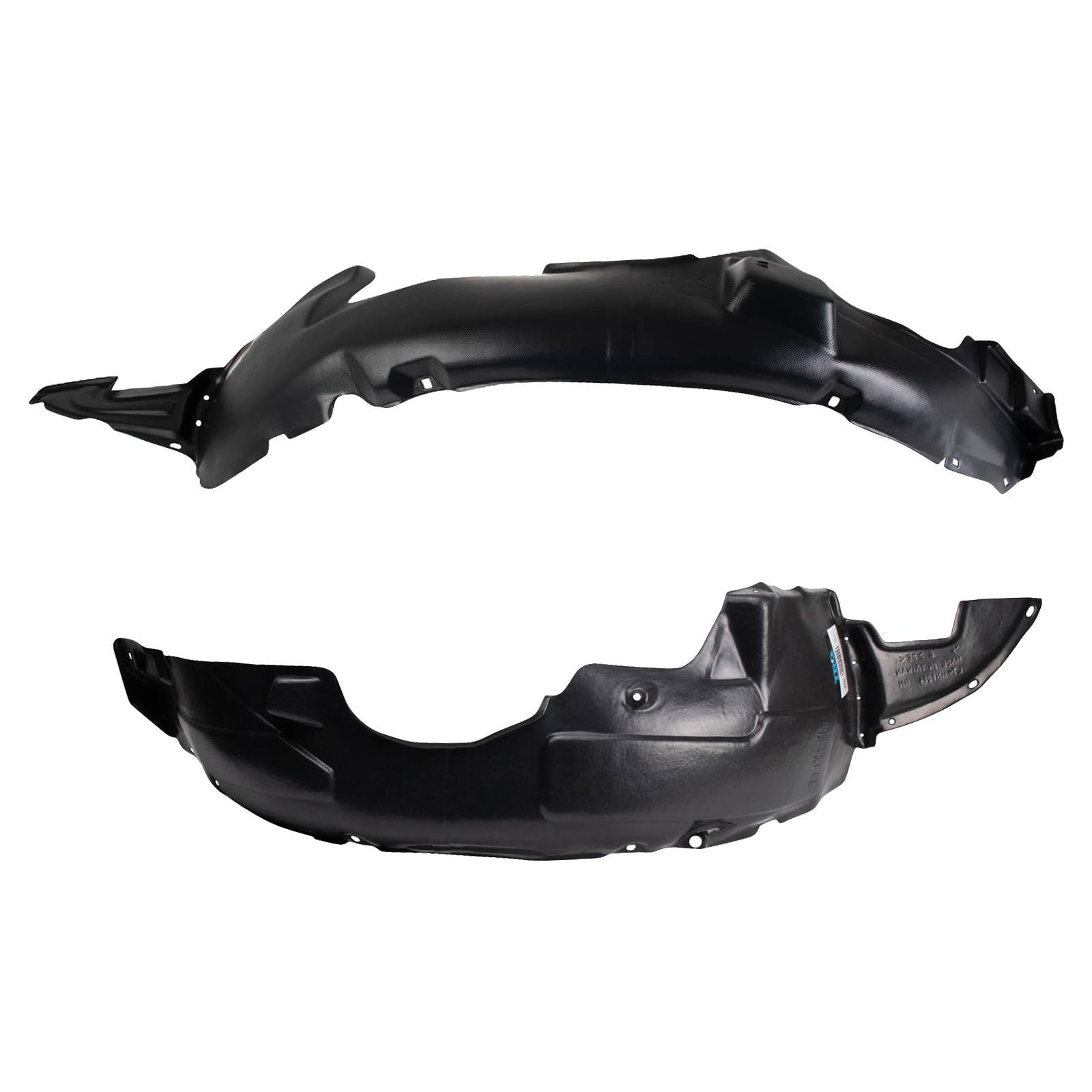 Trq Inner Fender Liner Set Compatible With 2009-2010 Hyundai Elantra Hy1249118 Hy1250112