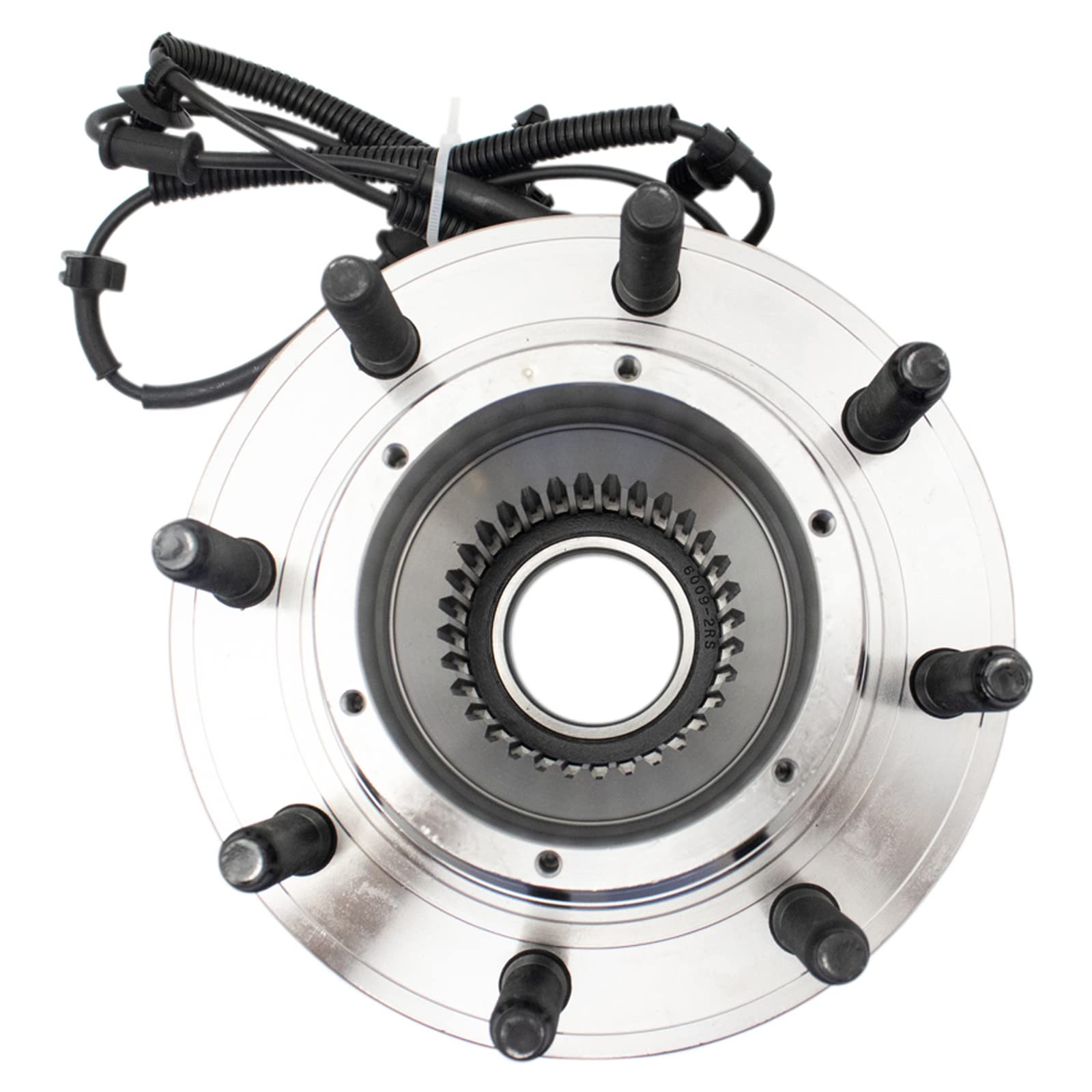 Trq Front Wheel Hub Bearings Assembly Set Compatible With 2017-2022 Ford F-250 Super Duty F-350 Super Duty