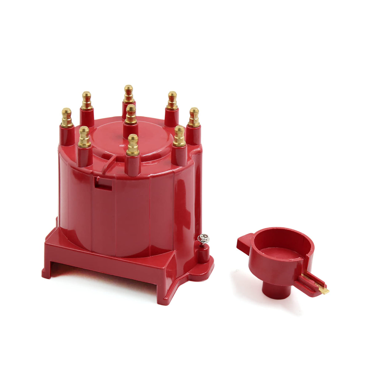 Uxcell 8406 Car Ignition Distributor Cap And Rotor Kit External Coil For Chevrolet Suburban C1500 C2500 C3500 For Gmc K1500 Jimmy 8 Cylinder Engine Dc 12V