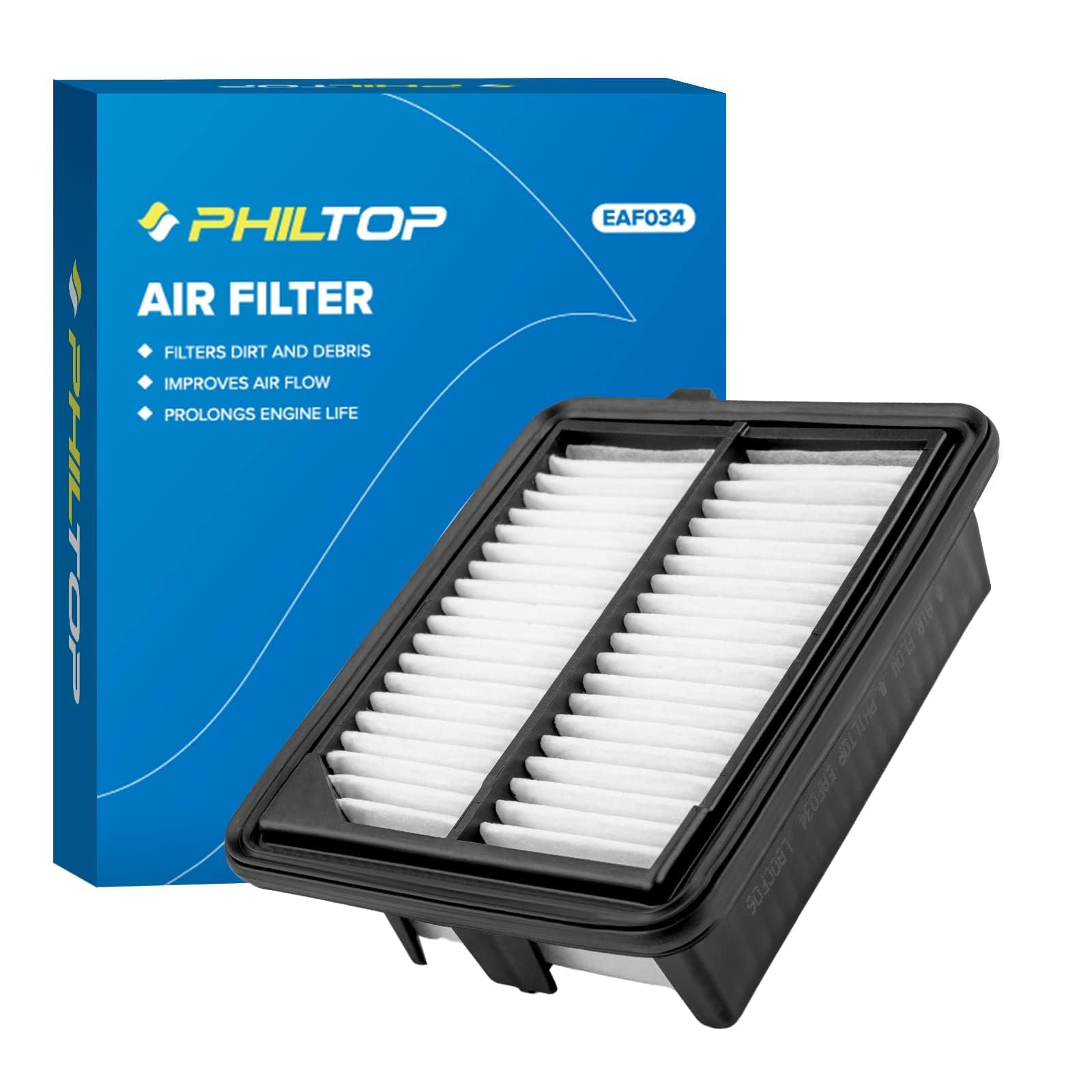 Philtop Engine Air Filter Ca11399 1Pc Replacement For Accord 2014-2015 2017-2022 (Hybrid Only), Cr-V 2020-2022(Hybrid Only) - L4