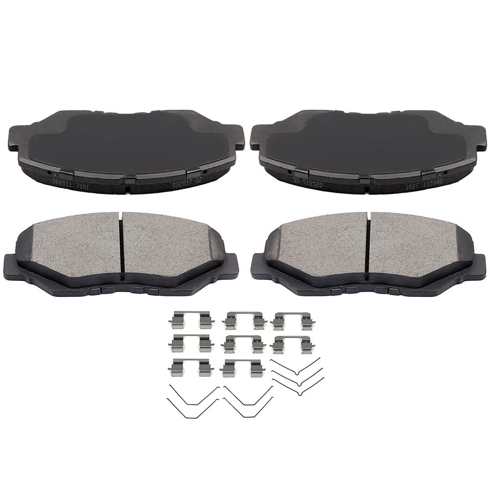 Eccpp D914-7795 4Pcs Front Ceramic Disc Brake Pad Set - Fit Acura Ilx 2013-2015 & Honda Civic 2012-2021, Cr-V 2002-2006, 2012-20