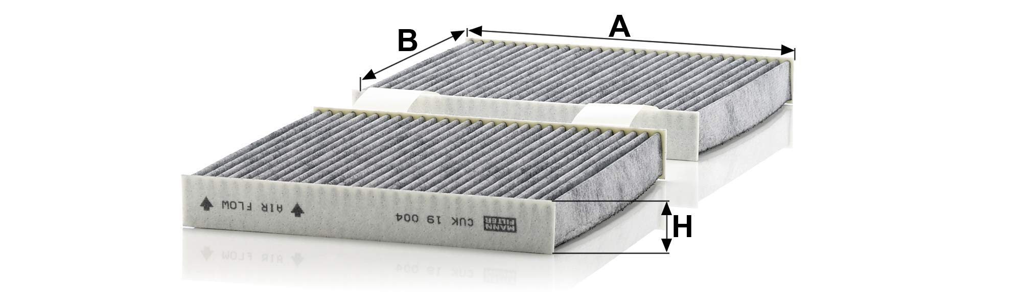 Mann Filter Cuk 19 004 Automotive Cabin Air Filter With Activated Carbon, Car & Truck Passenger Compartment Oem Filter Replaceme