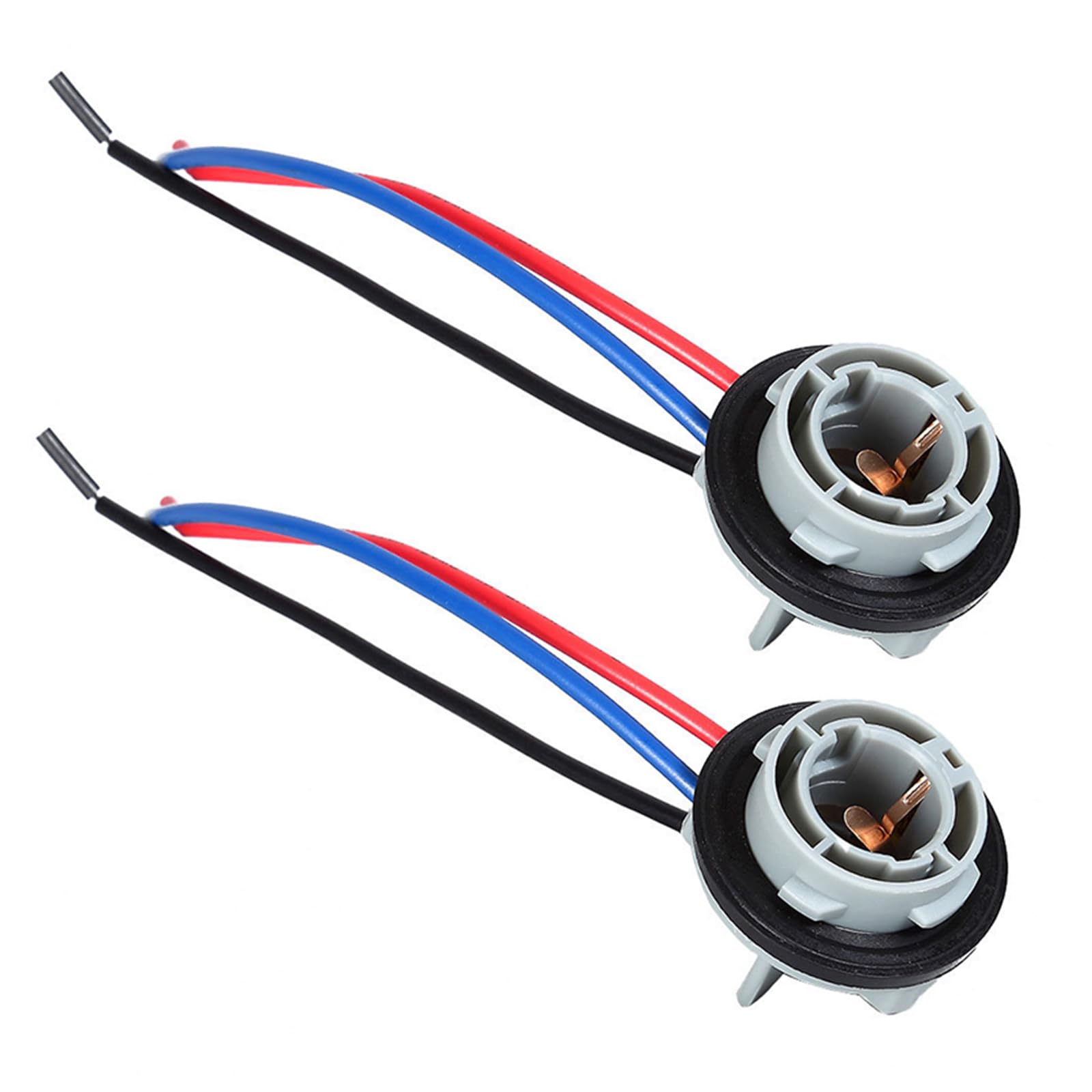 Tobenbone 1157 LED Bulb Socket Holder, Waterproof Turn Signal Tail Light Brake Light Base Plug Connector, Backup Light Pre-Wired