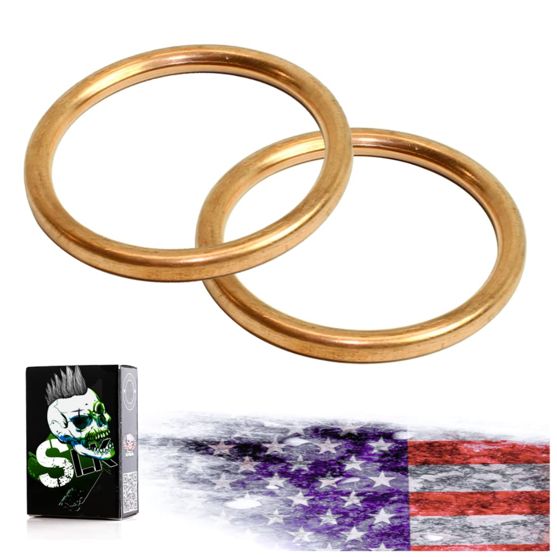 Slk-Customs 60569 Exhaust Flange Gasket 31396 Compatible With 18291-Mr5-801 Honda Fury Vt 1300, Vtx 1300, Vtx1800